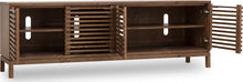 Thornton Four Door Solid Ash Media Console in Roux - View 4