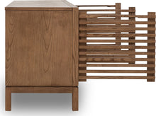 Thornton Four Door Solid Ash Media Console in Roux - View 5
