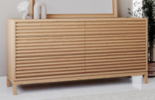 Thornton Six Drawer Ash Wood Dresser in Flaxen