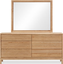 Thornton Six Drawer Ash Wood Dresser in Flaxen - View 3