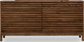Thornton Six Drawer Ash Wood Dresser in Roux