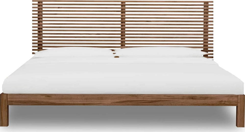 Thornton Solid Ash Platform Bed in Roux - View 2