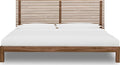 Thornton Solid Ash Platform Bed in Roux