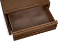 Thornton Two Drawer Ash Wood Nightstand in Roux