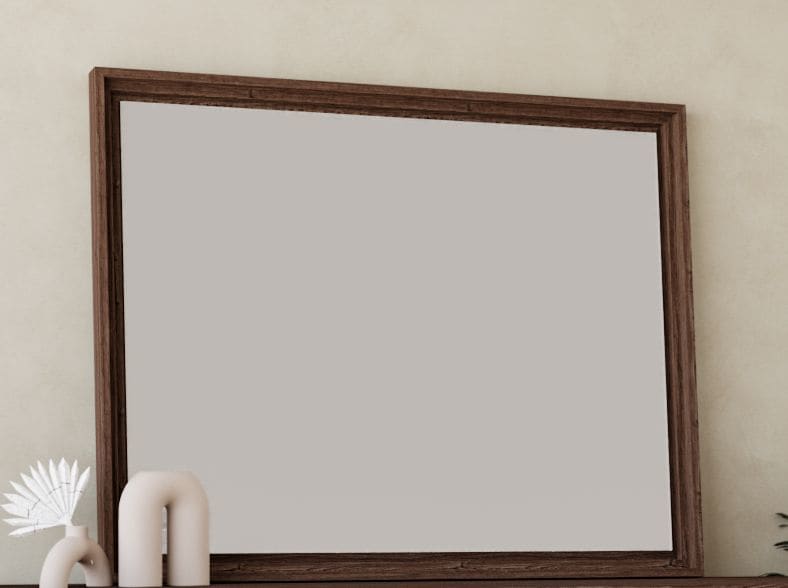 Thornton Wall or Dresser Mirror in Roux - View 2