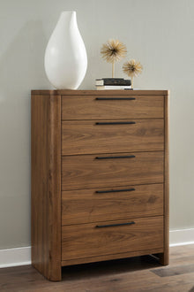 Trenton Five Drawer Chest in English Walnut