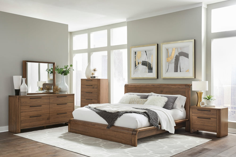 Trenton Platform Bed in English Walnut - View 8