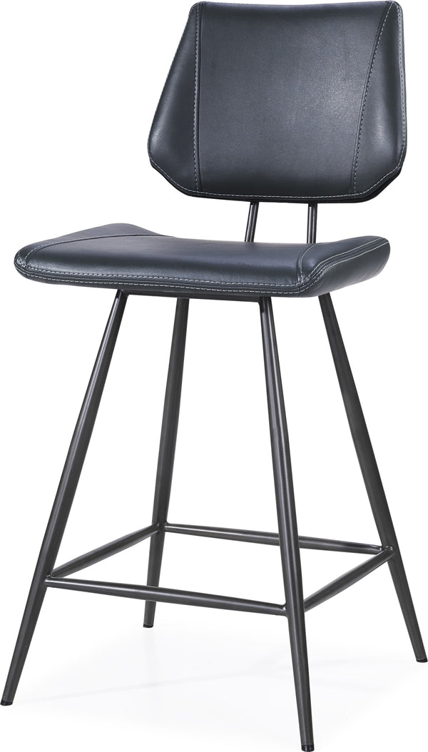 Vinson Modern Swivel Counter Stool in Cobalt - View 3
