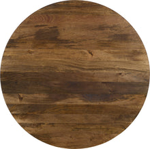 Virton Solid Wood Round Coffee Table in Smoked Brown - View 4