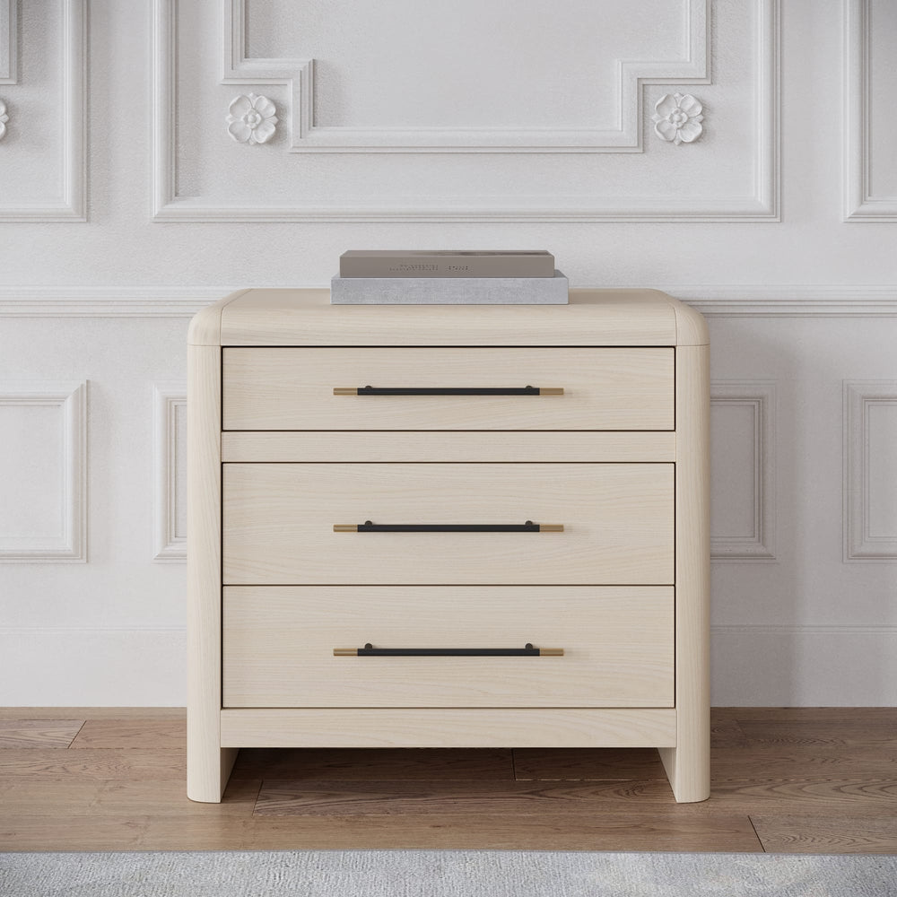 Wallen 3 Dwrs Nightstand - White Sand