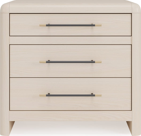 Wallen 3 Dwrs Nightstand - White Sand