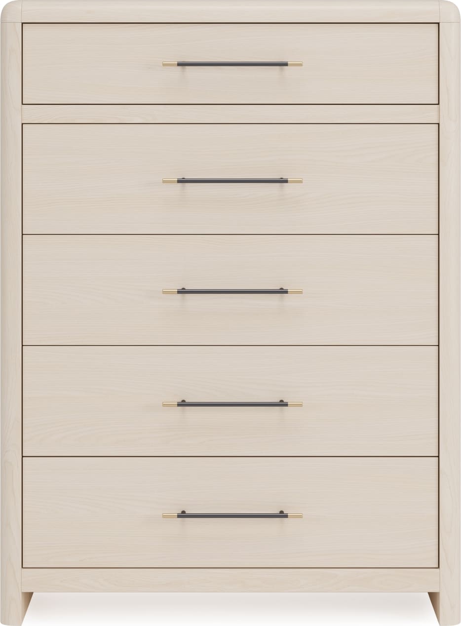 Wallen 5 Drawer Chest- Wht Snd - View 3