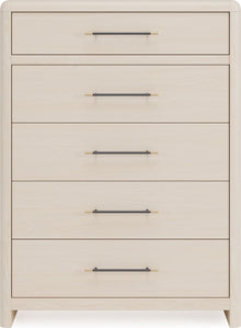 Wallen 5 Drawer Chest- Wht Snd - View 3