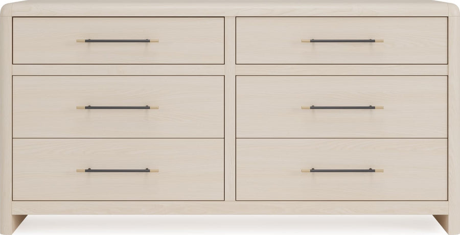 Wallen 6 Drawer Dresser- White Snd - View 4