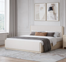 Wallen Upholstered Full Bed - Wht Snd - View 2