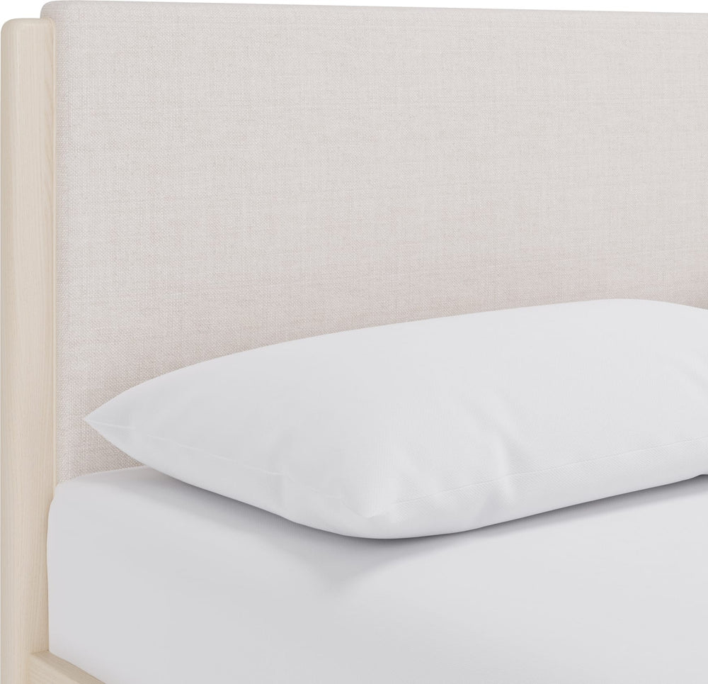 Wallen Upholstered Full Bed - Wht Snd - View 6