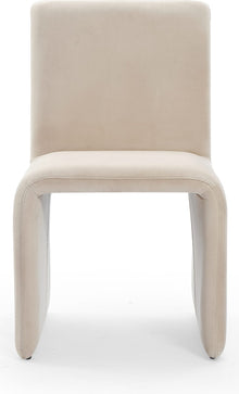 Wentworth Fully Upholstered Side chair in Sand Velvet - View 2