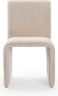 Wentworth Fully Upholstered Side chair in Sand Velvet