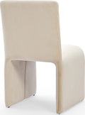 Wentworth Fully Upholstered Side chair in Sand Velvet