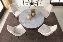 Wentworth Stone Top Metal Base Round Dining Table in Grigio - View 3