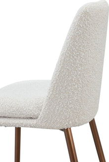 Wyatt Upholstered Bar Stool in Ricotta Boucle and Bronze Metal - View 5