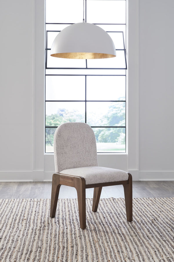 Wexford Chenille Upholstered Dining Chair in Chinchilla and Impala alternate view