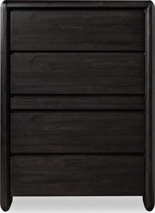 Wexford Five Drawer Acacia Wood Chest with Jewelry Tray in Jaguar - View 4