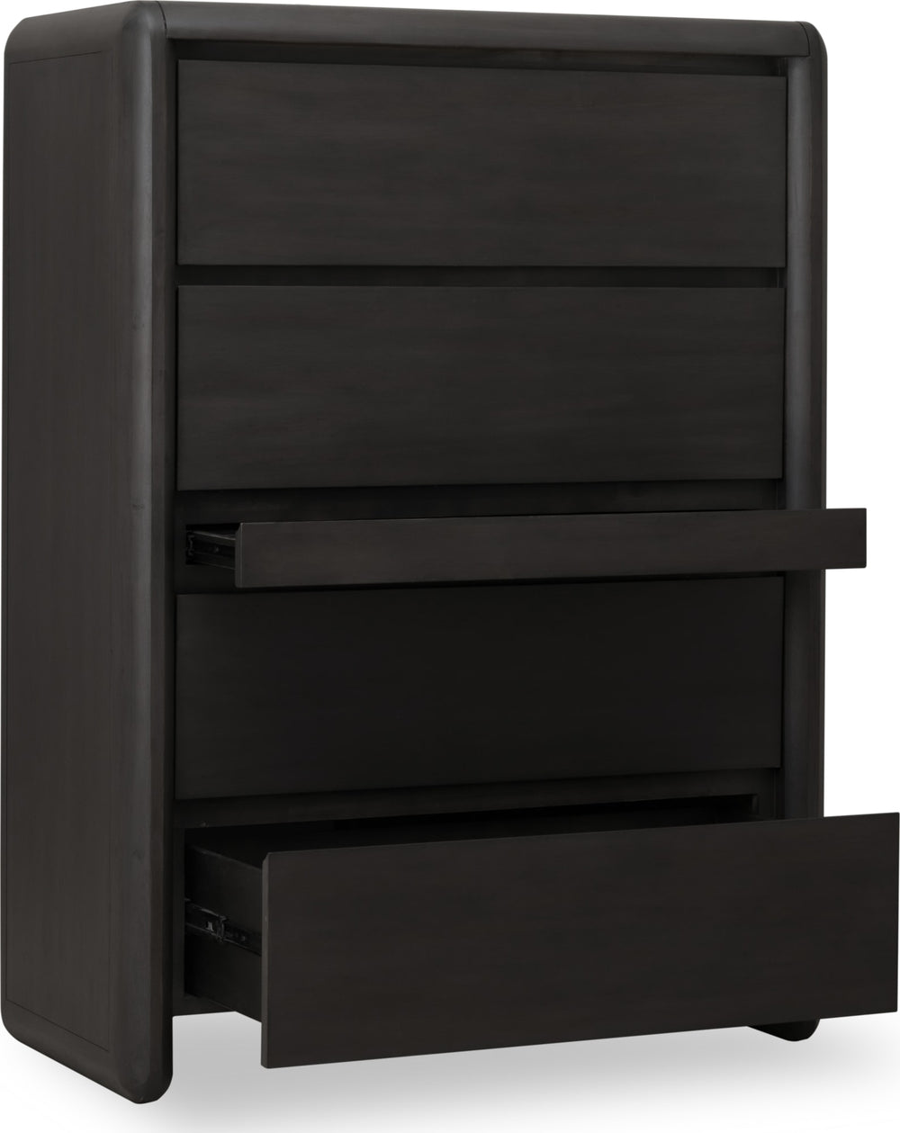 Wexford Five Drawer Acacia Wood Chest with Jewelry Tray in Jaguar - View 5