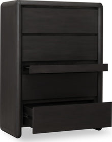 Wexford Five Drawer Acacia Wood Chest with Jewelry Tray in Jaguar - View 5