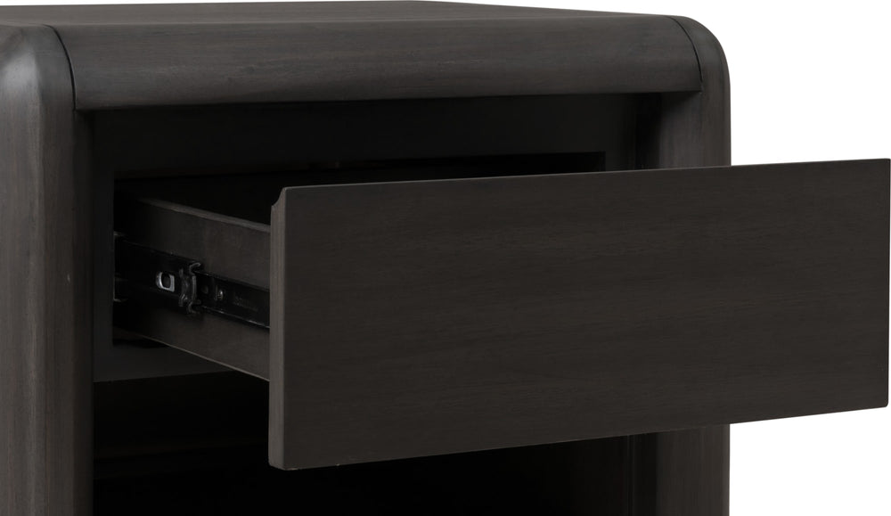 Wexford One Drawer Acacia Wood Nightstand in Jaguar - View 4