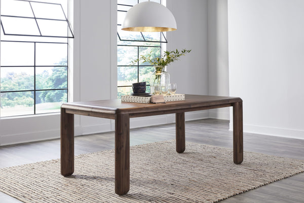 Wexford Rectangular Acacia Wood Leg Table in Impala alternate view