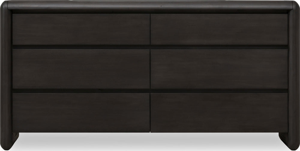 Wexford Six Drawer Acacia Wood Dresser in Jaguar - View 2