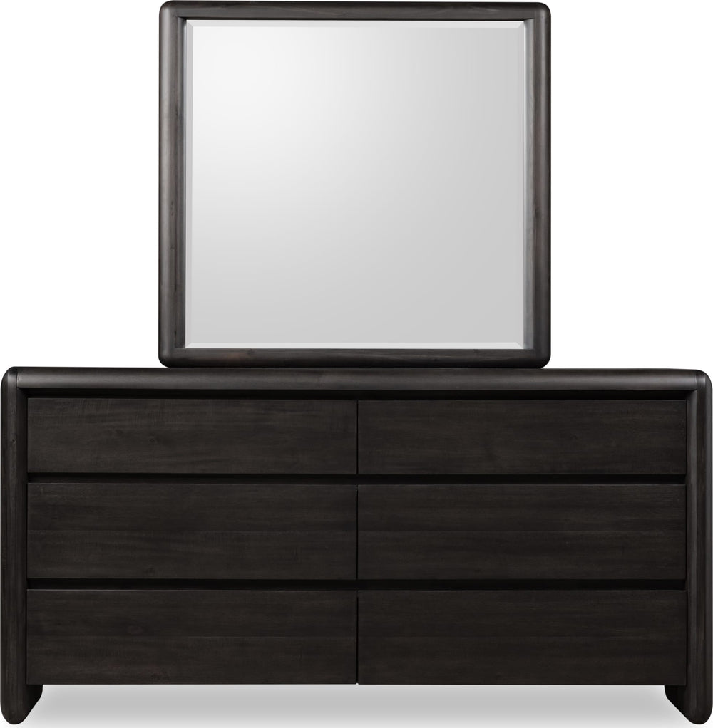 Wexford Six Drawer Acacia Wood Dresser in Jaguar - View 3