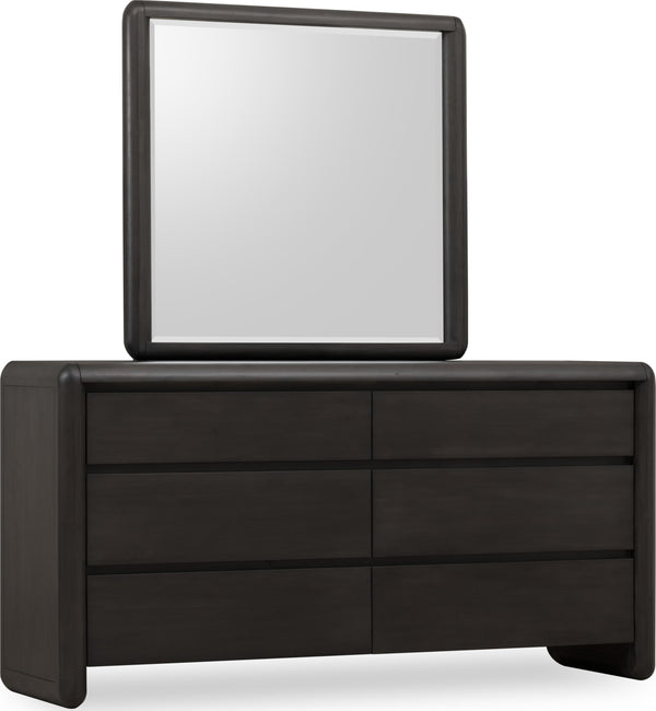 Wexford Six Drawer Acacia Wood Dresser in Jaguar alternate view