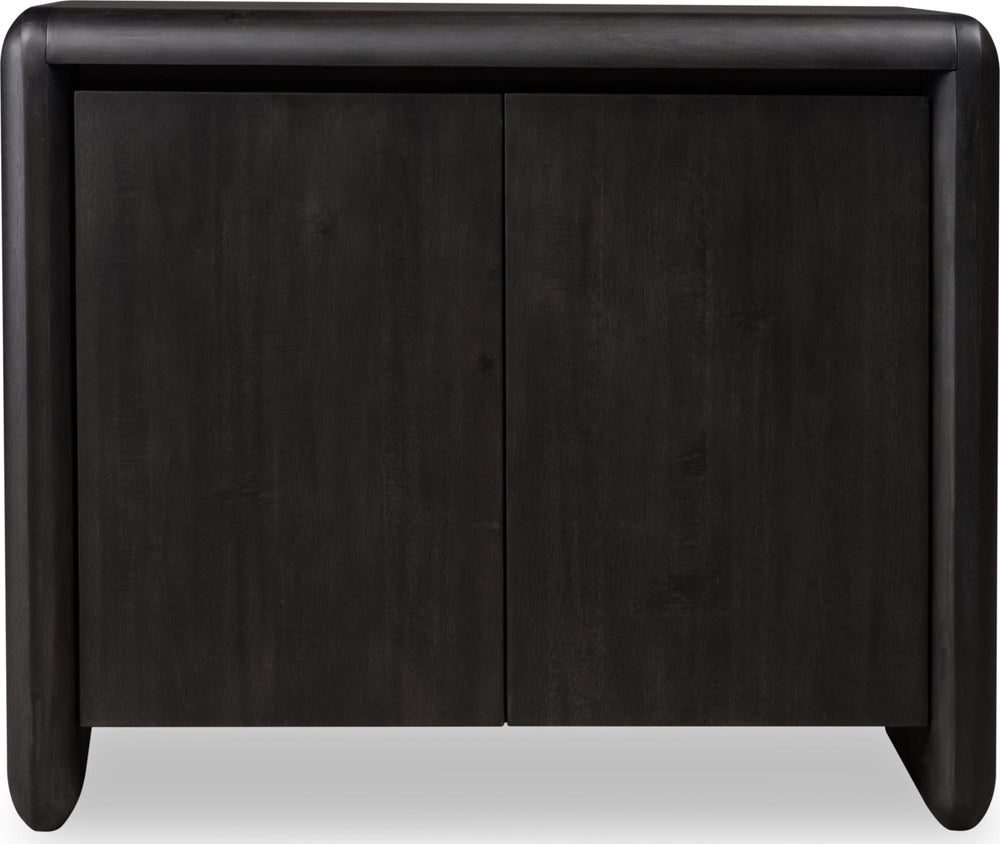 Wexford Two Door Acacia Wood Cabinet in Jaguar - View 2