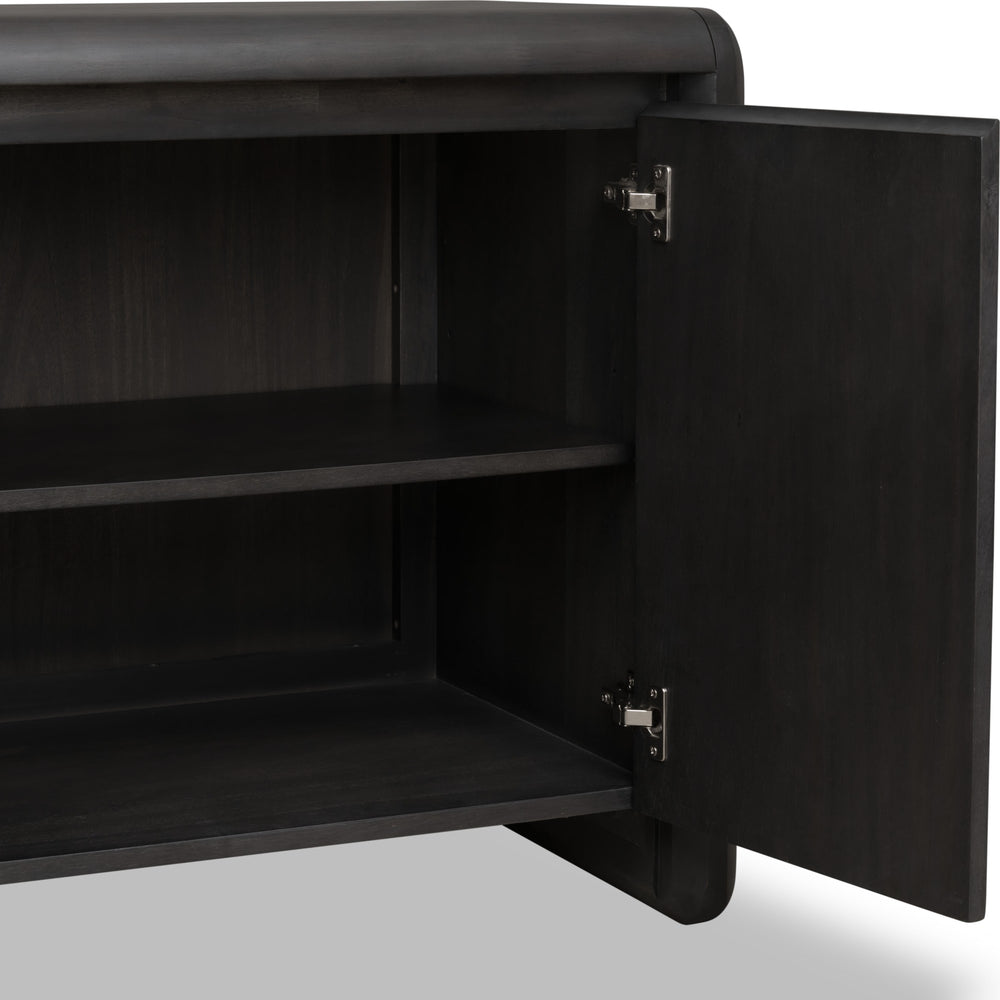 Wexford Two Door Acacia Wood Cabinet in Jaguar - View 5