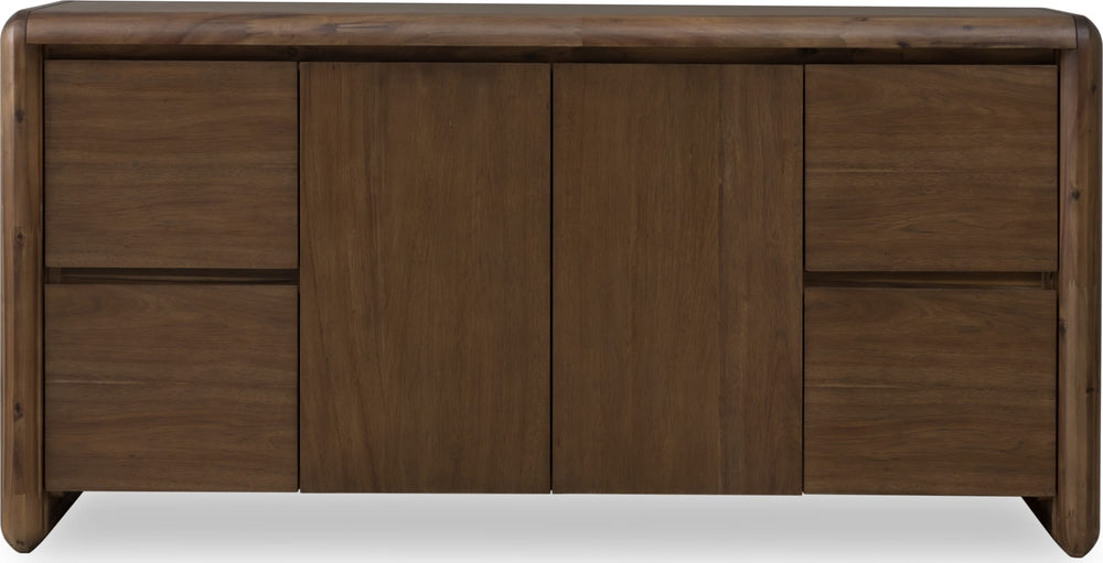 Wexford Two Door Four Drawer Acacia Wood Sideboard in Impala - View 2