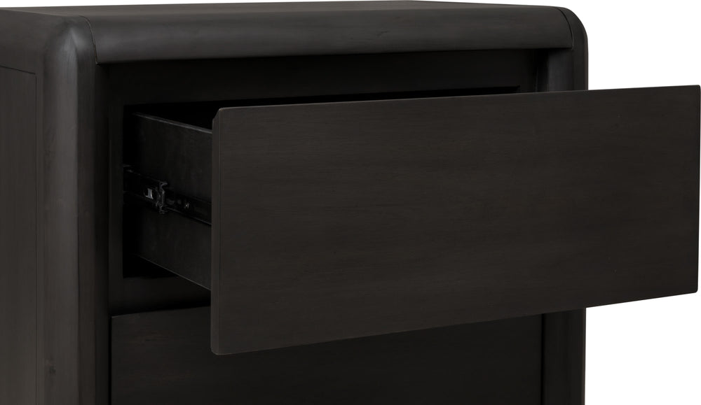 Wexford Two Drawer Acacia Wood Nightstand in Jaguar - View 4
