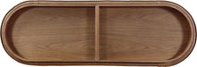 Yardley Leather Upholstered Storage Console Table with Wooden Tray Top - View 6