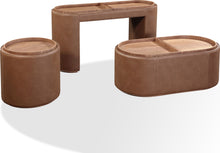 Yardley Leather Upholstered Storage Console Table with Wooden Tray Top - View 8