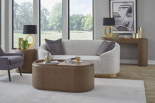 Yardley Leather Upholstered Storage End Table with Wooden Tray Top - View 6