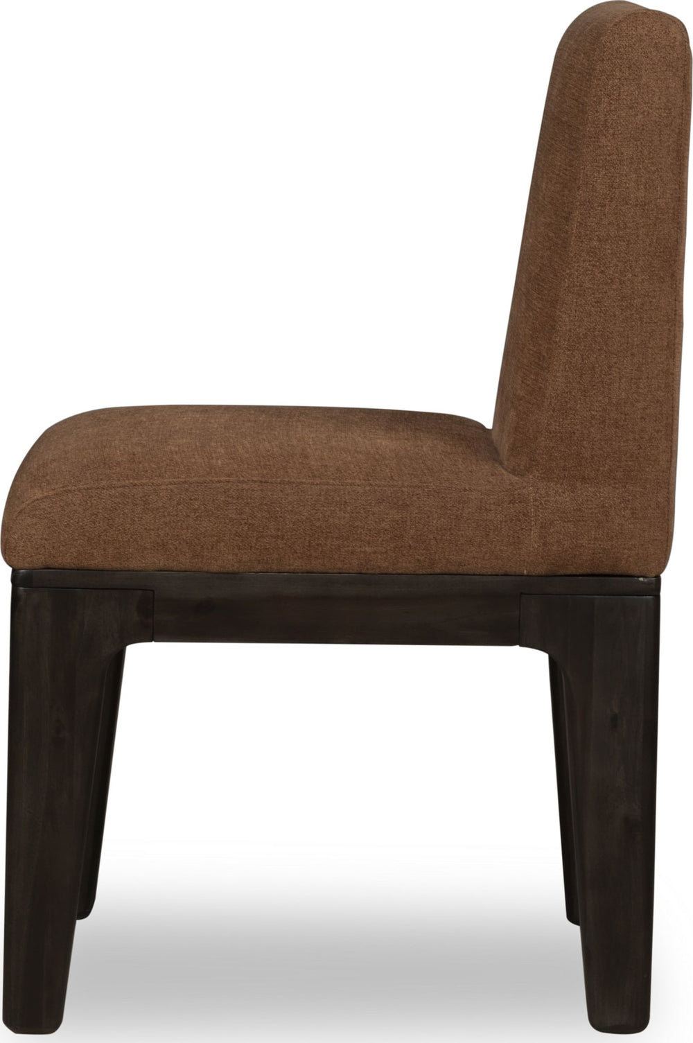 Zermatt Chenille Upholstered Acacia Wood Dining Chair in Pineapple and Jaguar - View 4