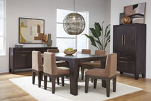 Zermatt Chenille Upholstered Acacia Wood Dining Chair in Pineapple and Jaguar - View 8