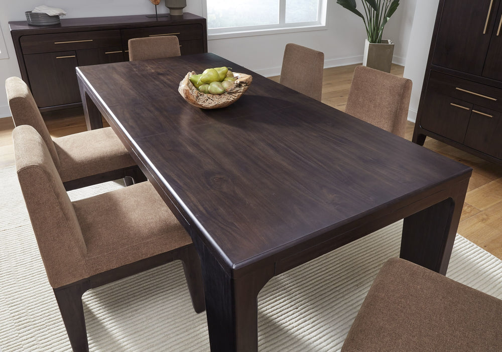 Zermatt Extendable Acacia Wood Dining Table in Jaguar - View 4