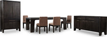 Zermatt Extendable Acacia Wood Dining Table in Jaguar - View 9