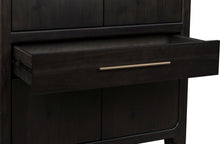 Zermatt Four Door One Drawer Acacia Bar Cabinet in Jaguar - View 6