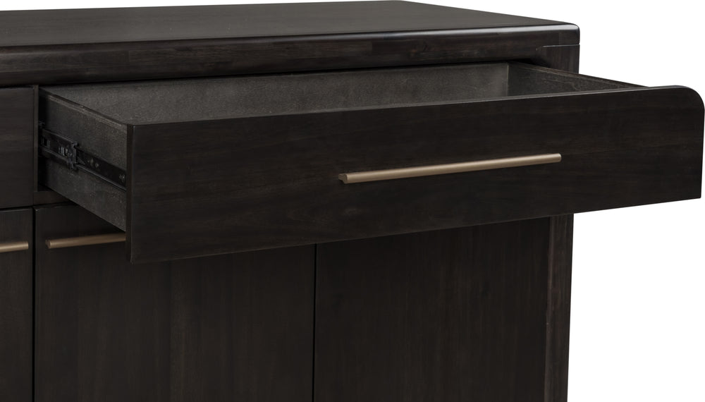 Zermatt Four Door Two Drawer Acacia Wood Sideboard in Jaguar - View 6