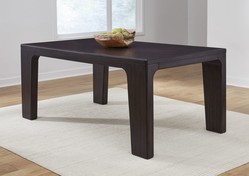 Zermatt Rectangular Acacia Wood Dining Table in Jaguar