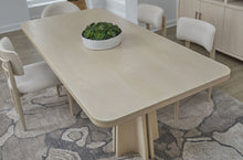 Zinnia Ash Wood Double Pedestal Dining Table in White Sand - View 2