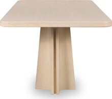 Zinnia Ash Wood Double Pedestal Dining Table in White Sand - View 5